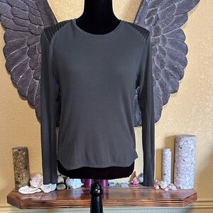 Zara Olive Long Sleeve Top